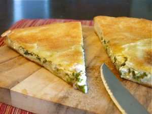 Осетинский пирог с сыром и зеленью рецепт без дрожжей